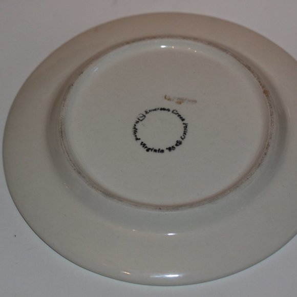 Emerson Creek Pottery Floral Plate Lot of 2 Dimension 7.5"  Hand Painted - Picture 5 of 6